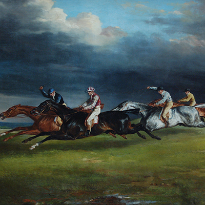 تابلوی نقاشی (دربی در اپسوم) اثر تئودور ژریکو