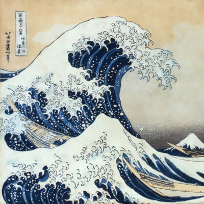 موج بزرگ کاناگاوا معروفترین اثر نقاش مشهور ژاپنی / تاثیر هوکوسای بر جنبش هنری امپرسیونیسم