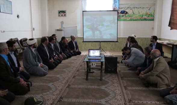 رونمایی از پرده تصویرسازی ترور شهید 