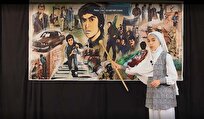 اجرای پرده شهید حسن‌آبادی توسط هنرمند نقال«پرند توحیدی‌راد»