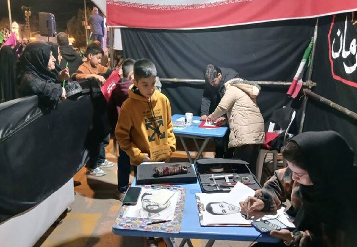 «جنگ رمضان» در نگاه هنرمندان؛ روایت ایثار و مقاومت در موکب هنر خراسان شمالی